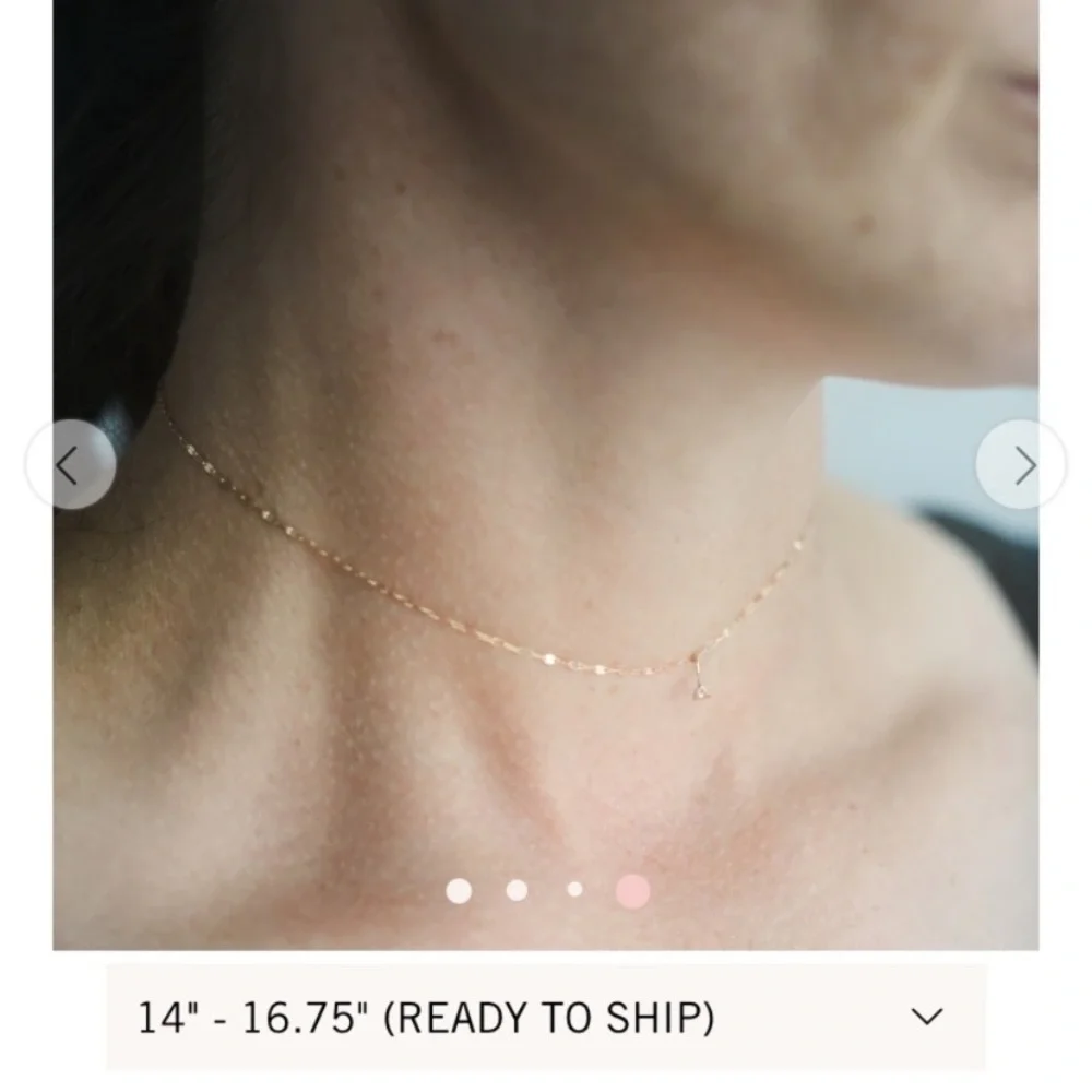 SOLD ! Catbird Tinsel Chain Necklace Choker 16.75” - Picture 4 of 11